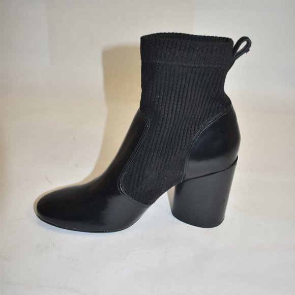 TORY BURCH Rowan Sock Booties Black Size 6.5 - Picture 5 of 11